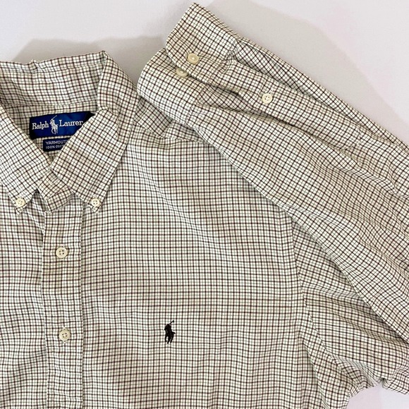 Ralph Lauren Other - Ralph Lauren Shirt Mens Size‎ 16 36/37 Yarmouth 100% Cotton Plaid Button Up